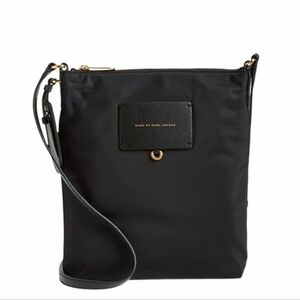 🆕 Marc By Marc Jacobs Preppy Legend Sia Black Nylon & Leather Crossbody Bag